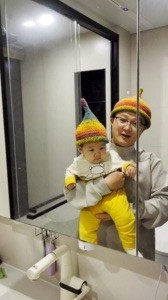 妈妈钩的亲子帽